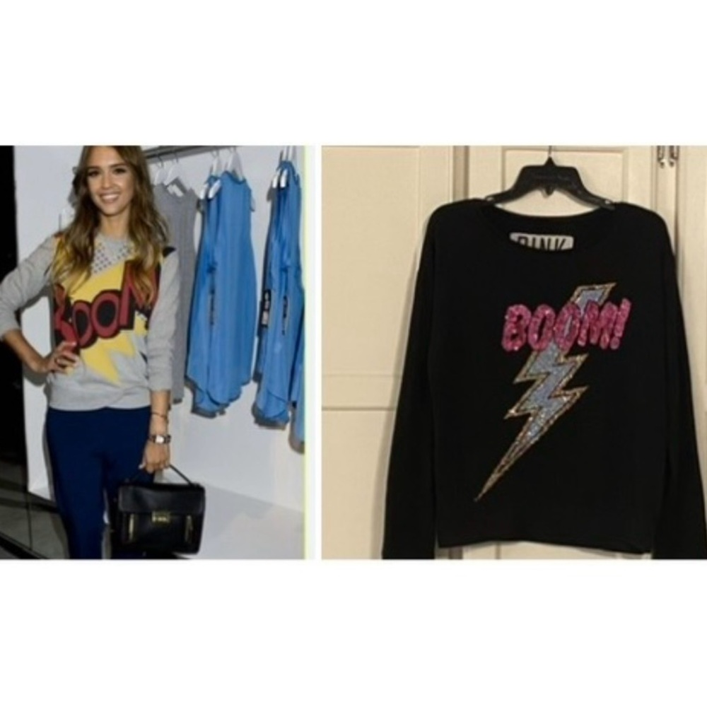 🩷🛍️New! PINK Vintage Boom! Sweatshirt🖤🩷